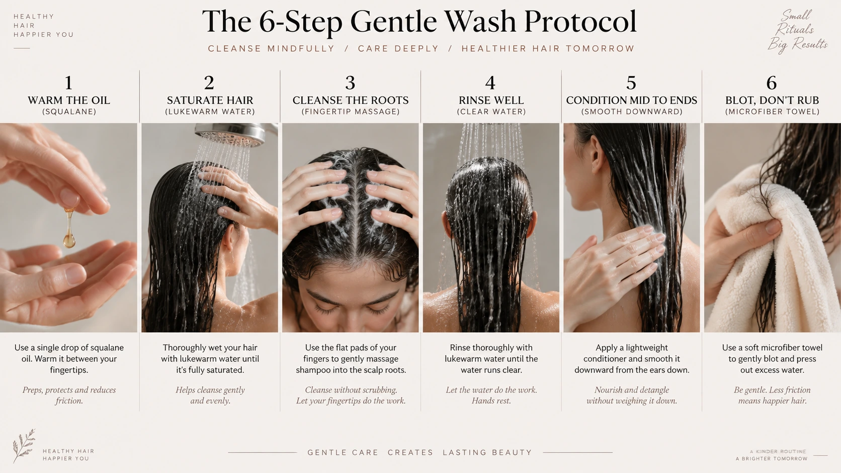 6-Step Protocol to Wash Fine Hair