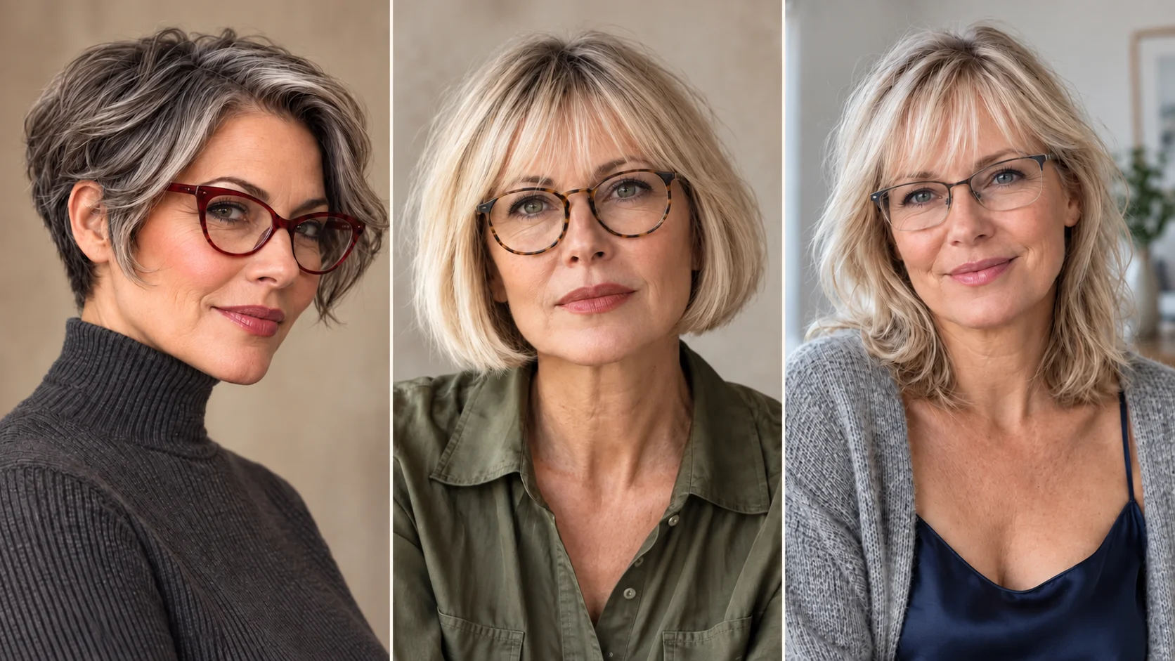 Over 50 Glasses Hairstyles