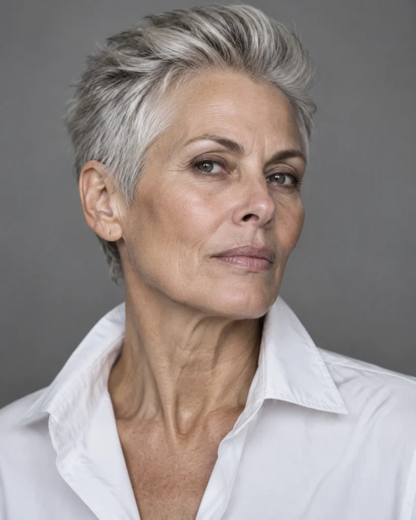 The Brushed-Back Boyish Pixie