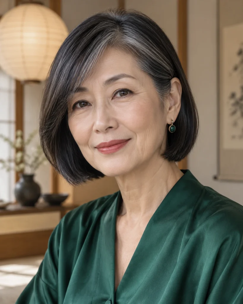 The Classic Tucked Bob with Side Fringe