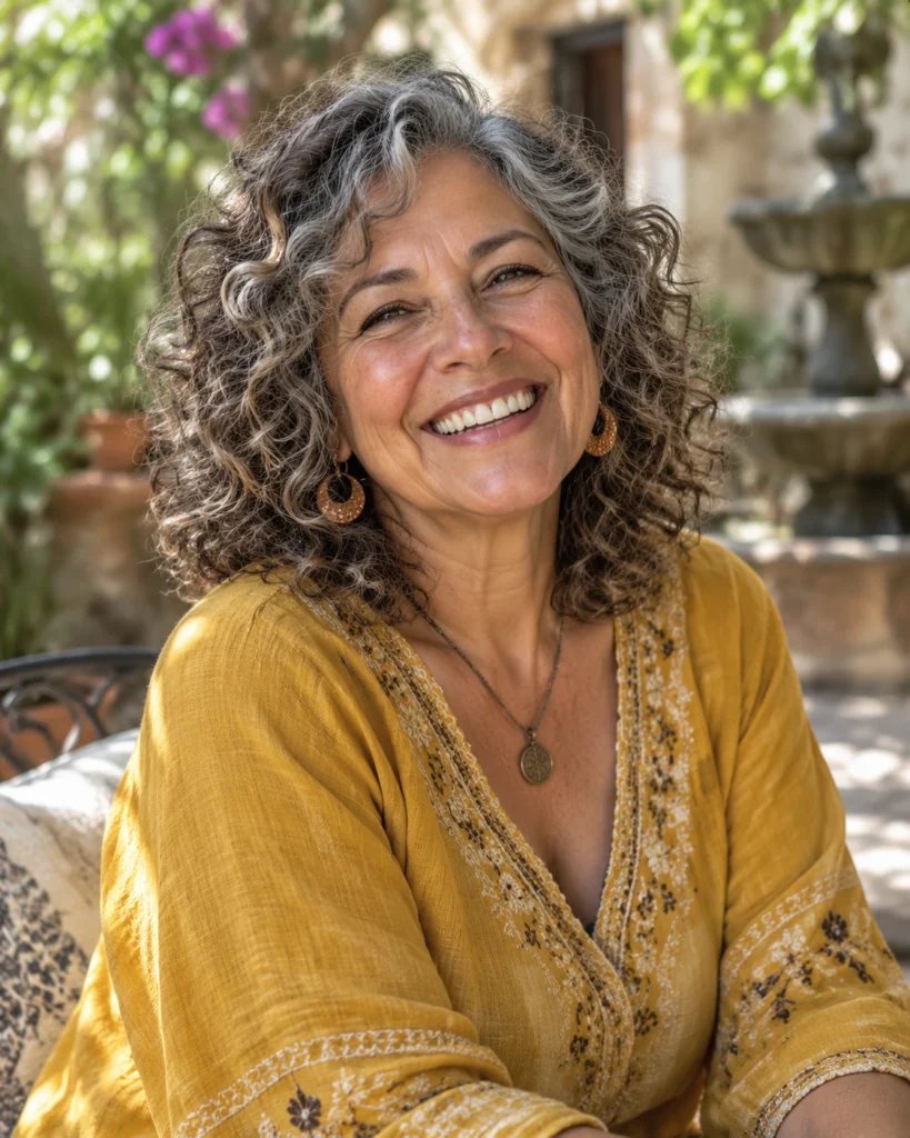 The Curly Lob with High Crown Layers