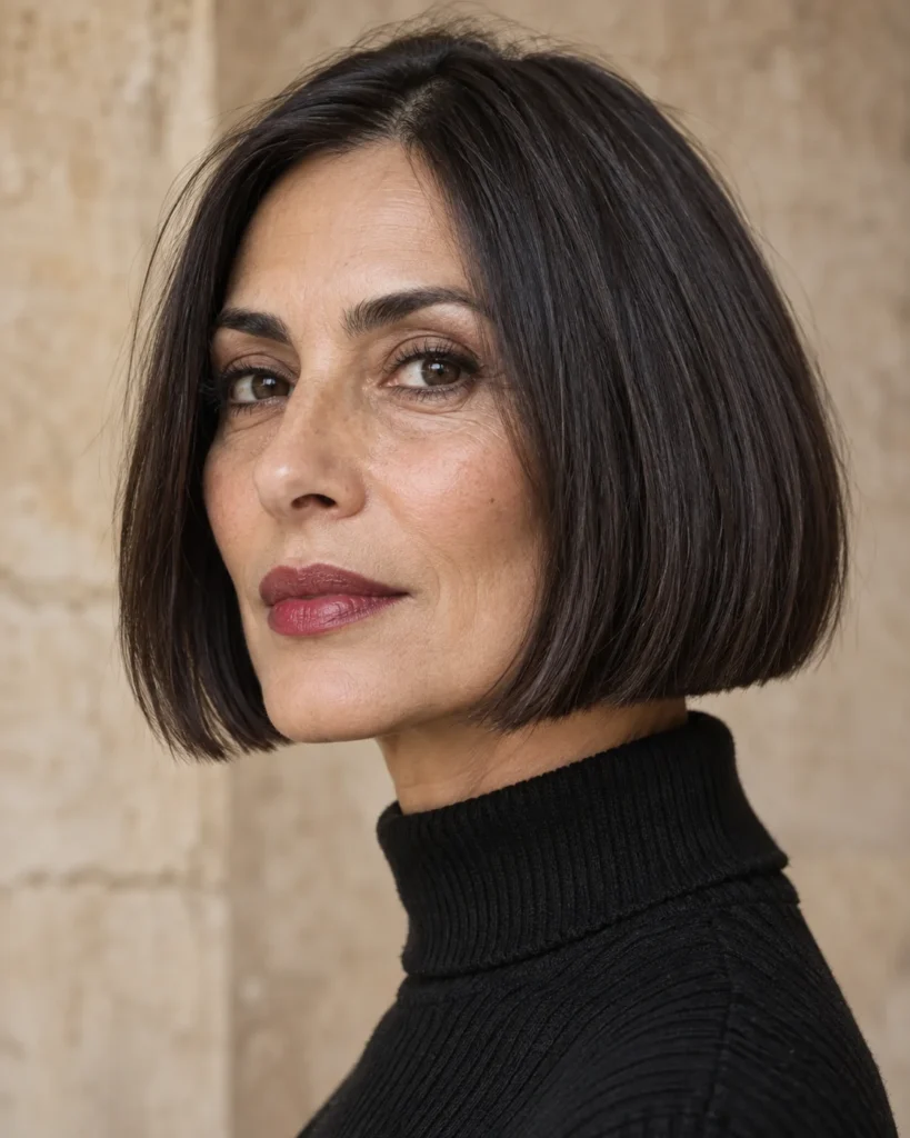 The French Chin Bob with Soft Front Taper