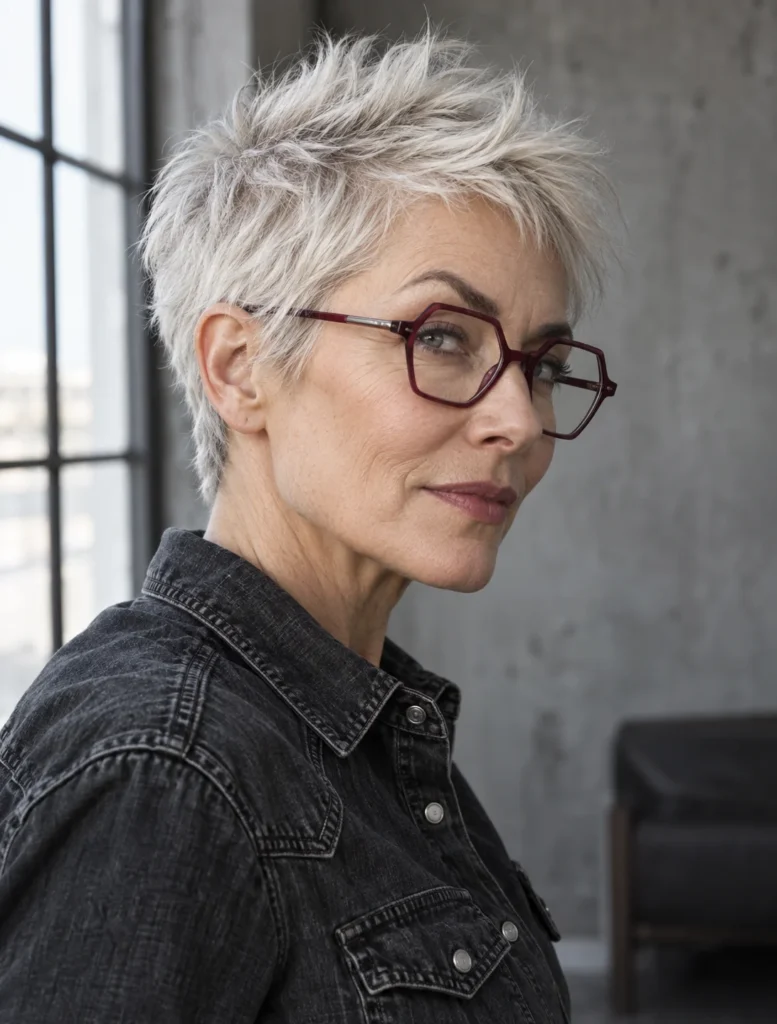 The Modern Spiky Pixie with Soft Temples