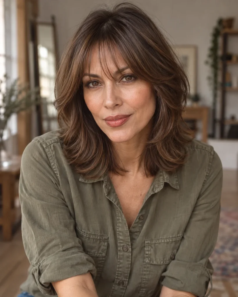 The Scaled-Down Butterfly Cut with Soft Fringe