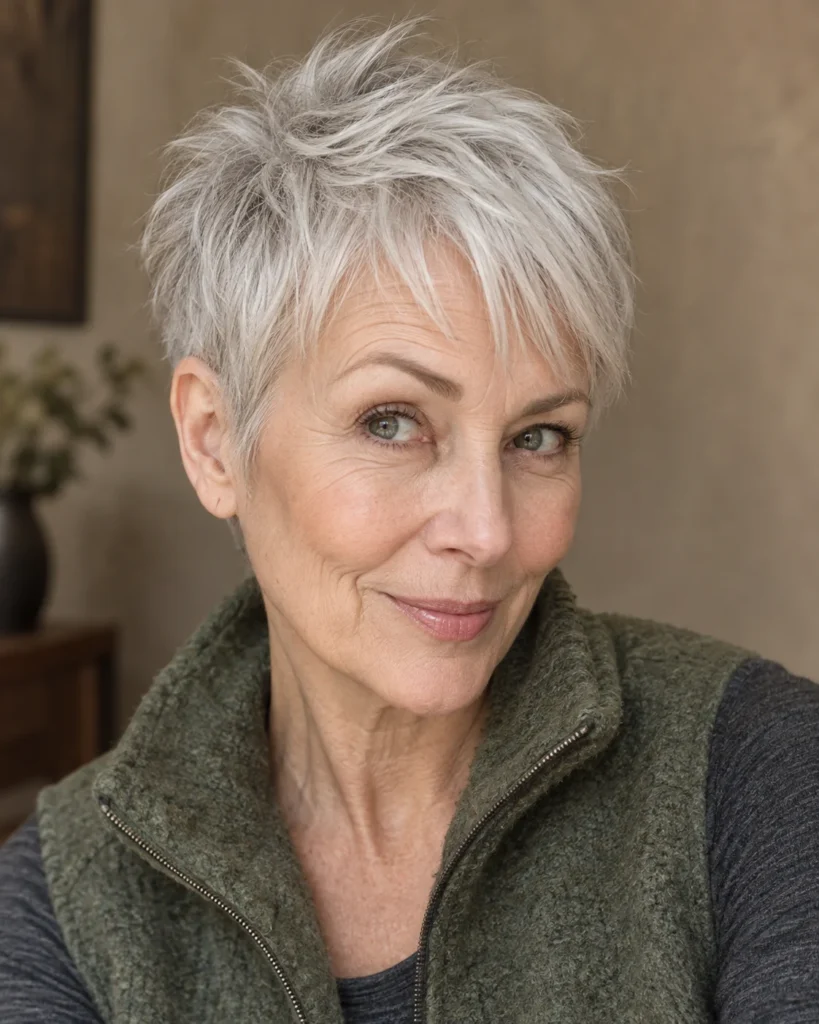 The Textured Pixie with Choppy Fringe