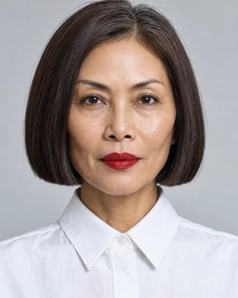 The Blunt-Meets-Choppy Bob