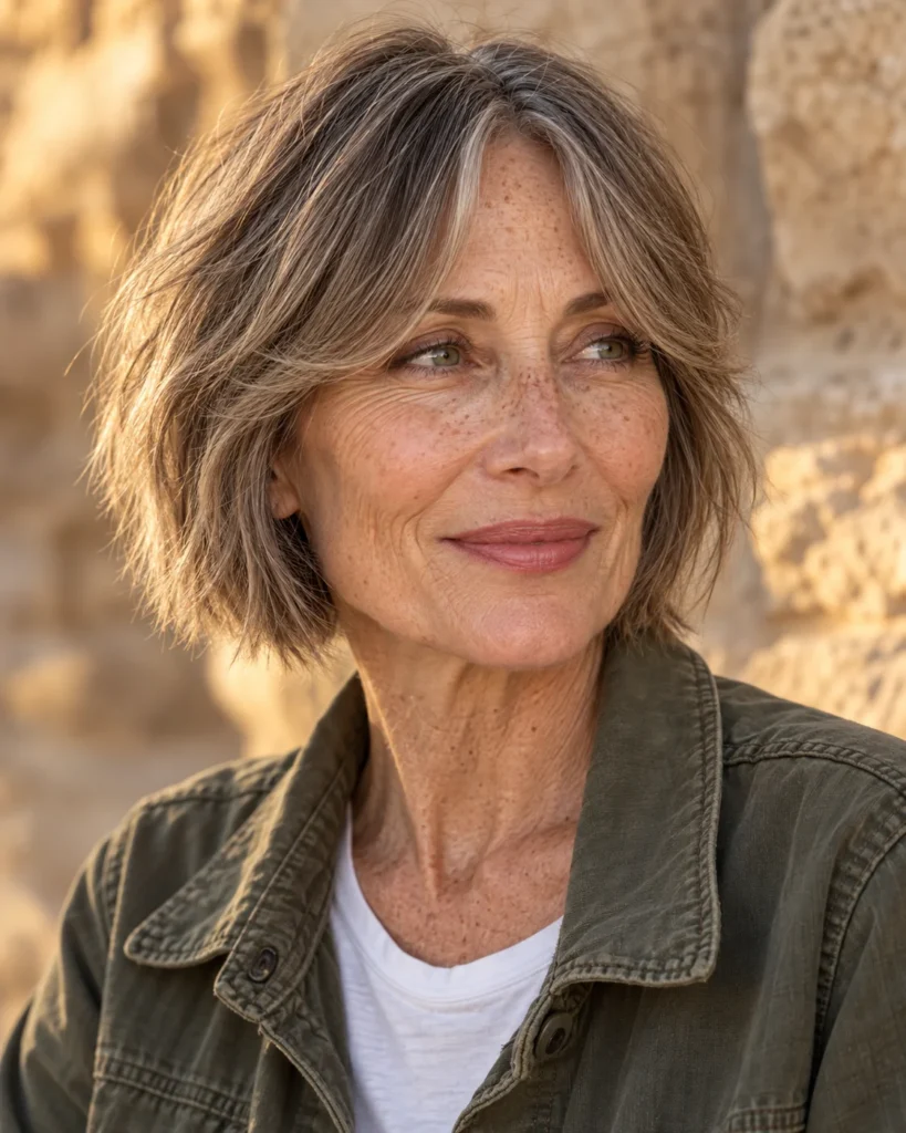 The Choppy Bob with Curtain Fringe