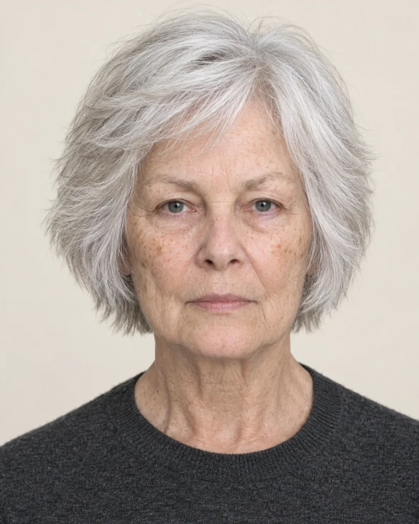The Silver Feathered Bob