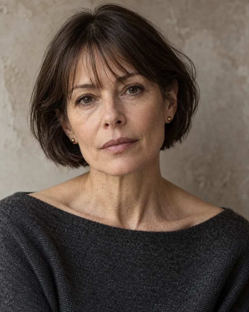The Jaw-Length French Bob With Wispy Bangs