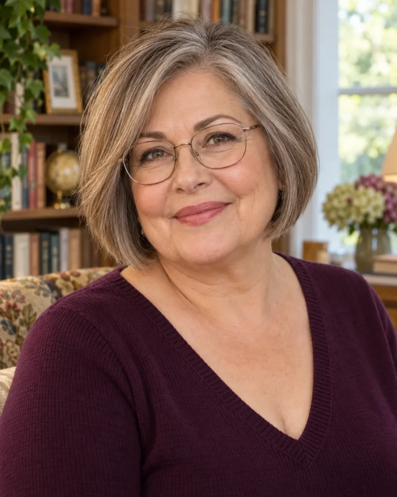 The Micro-Graduated Bob for Round Faces
